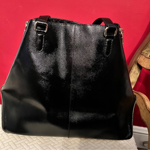 DKNY Shiny Saffiano Leather Tote Shoulder bag - Picture 5 of 16